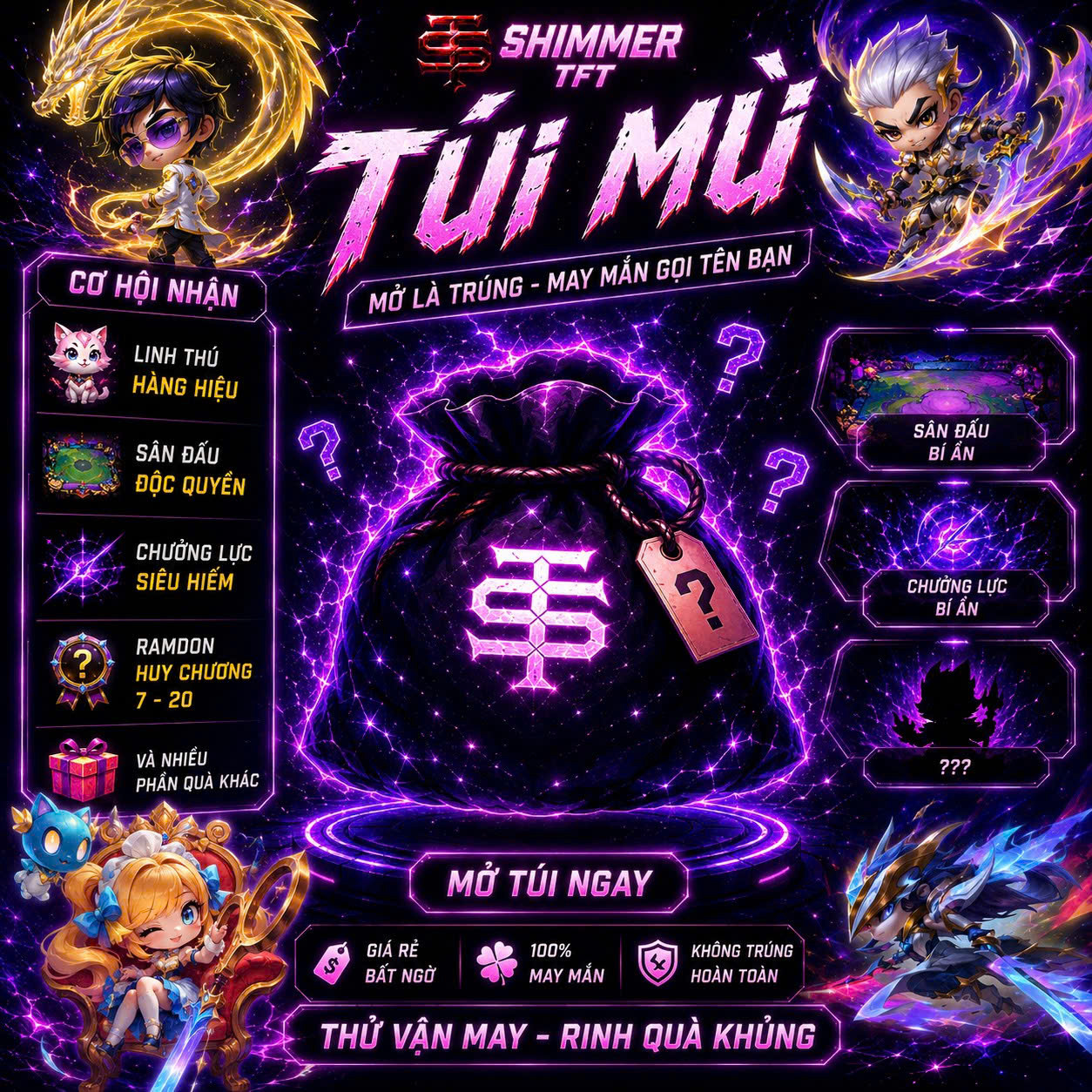 TÚI MÙ HÀNG HIỆU - VIP
